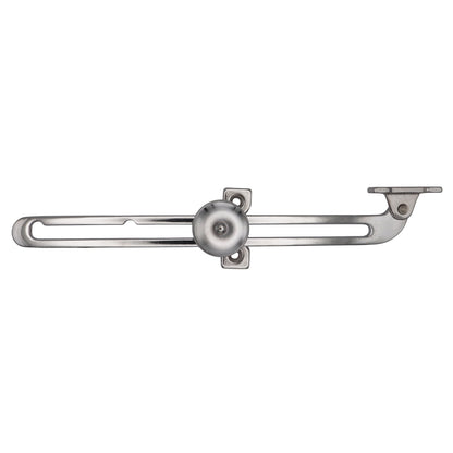 Pair Of Adjustable Hatch Stays – Chromed Brass – With Knurled Tightening Wheel