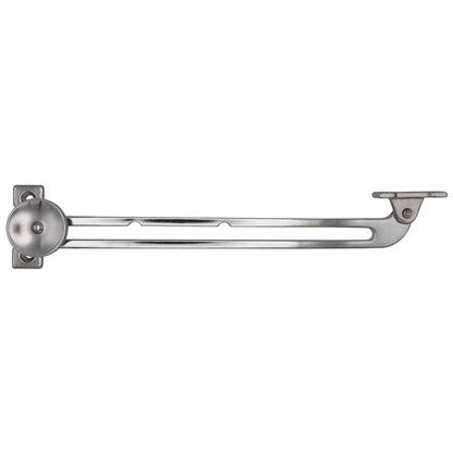 Pair Of Adjustable Hatch Stays – Chromed Brass – With Knurled Tightening Wheel
