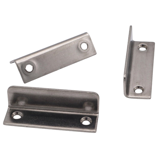 Angled Latch Plate – Electro-Polished Stainless Steel