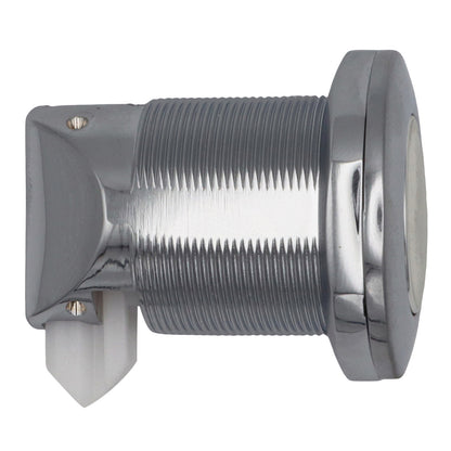 Chromed Push Button Cupboard Door Latch – 42mm Diameter – With Safety Catch