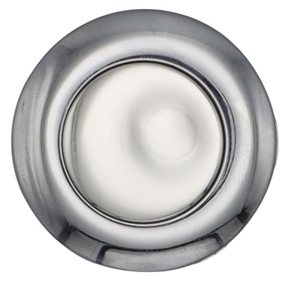 Chromed Push Button Cupboard Door Latch – 42mm Diameter – With Safety Catch