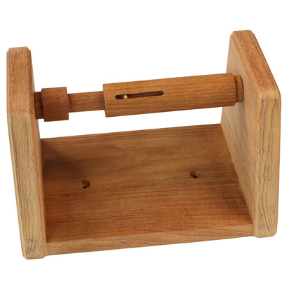 Teak Toilet Roll Holder – 160mm Long – 97mm Depth – For Your Boat Heads