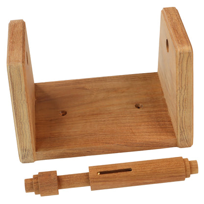 Teak Toilet Roll Holder – 160mm Long – 97mm Depth – For Your Boat Heads