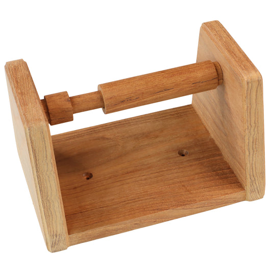 Teak Toilet Roll Holder – 160mm Long – 97mm Depth – For Your Boat Heads