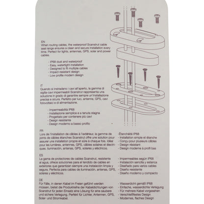 Cable Seal – Scanstrut – 100% Waterproof – Space Saving – Long-life Marine Grade Materials