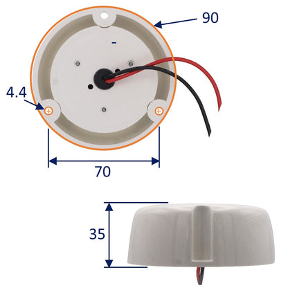 Osculati Watertight LED Courtesy Light – 12V – Daylight White (6500K)