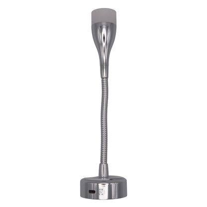 Osculati Articulated LED Spotlight – Polished Chromed Aluminium Finish – USB-C Socket – 2 A – 12 Volt
