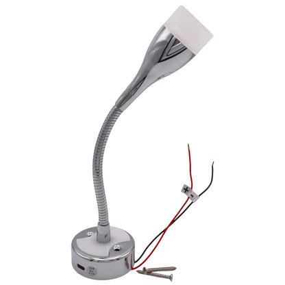 Osculati Articulated LED Spotlight – Polished Chromed Aluminium Finish – USB-C Socket – 2 A – 12 Volt
