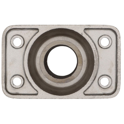 Straight Stanchion Mounting Base – For 25mm Stanchions – Polished 316-Grade Stainless Steel