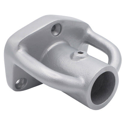Aluminium Stanchion Base For 25mm Stanchion Post – 90-Degree Angle – Grey Anodised Finish