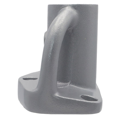 Aluminium Stanchion Base For 25mm Stanchion Post – 90-Degree Angle – Grey Anodised Finish