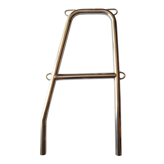 Rail Gate Stanchion – Height 610mm - 25mm Tube – 4 Eyelets – Double Stanchion For Twin Guardrails