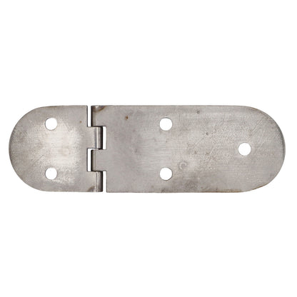 Hinge 126mm x 40mm – 316 Grade Stainless Hinge With Rounded Ends And Polished Finish