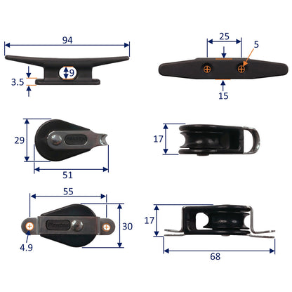 Holt Lazy Jack Kit For Yachts Up To 31’ (9.5m) With Fitting Instructions