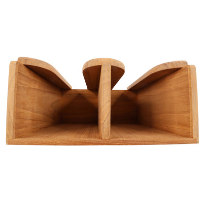 Teak Mug Holder For Your Boat’s Galley Area – Holds 4 Or More Mugs - 223mm Length – 253mm Height