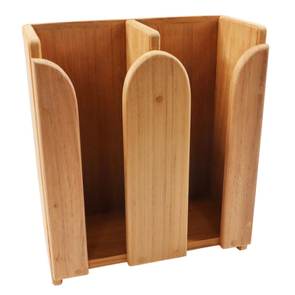 Teak Mug Holder For Your Boat’s Galley Area – Holds 4 Or More Mugs - 223mm Length – 253mm Height