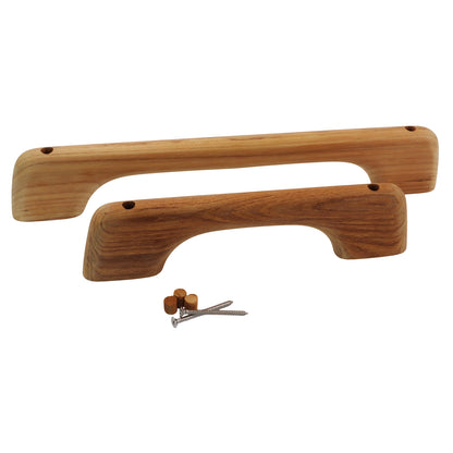 Teak Handrails Or Towel Bars – Two Sizes Available 255mm Or 365mm Overall Length