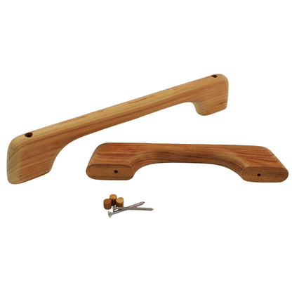 Teak Handrails Or Towel Bars – Two Sizes Available 255mm Or 365mm Overall Length