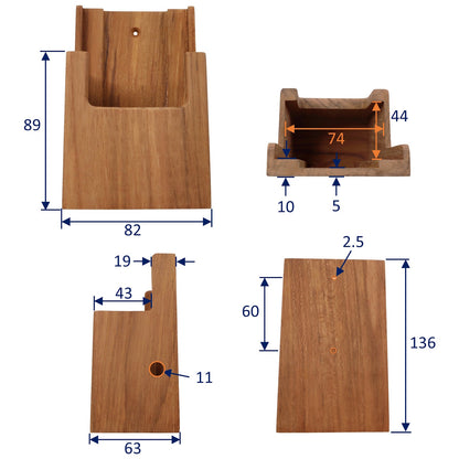 Teak VHF Rack – Neat And Attractive Storage For Your VHF Hand-Set