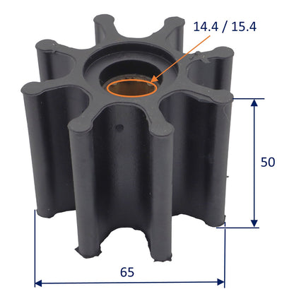 Osculati 16.194.37 Replacement Impeller — Nitrile, Oil-Resistant (CEF 206)