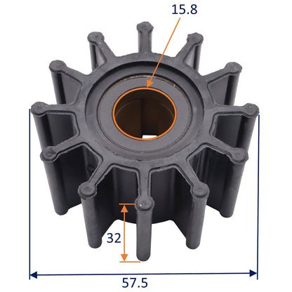 Osculati 16.194.09 Replacement Impeller Kit (CEF 108)