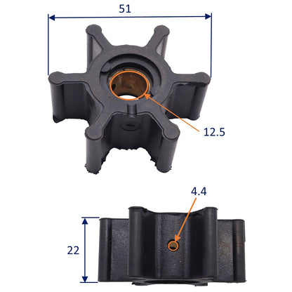 Osculati 16.194.04 Replacement Impeller Kit (CEF 116)