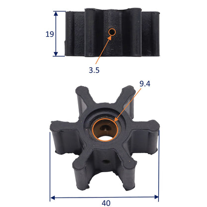 Osculati 16.194.01 Replacement Impeller Kit (CEF 100)