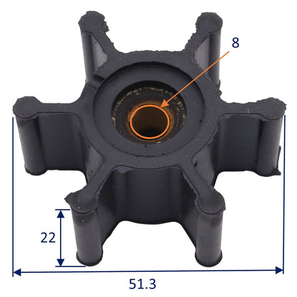 Osculati 16.193.73 Replacement Impeller (CEF 238) — Nitrile