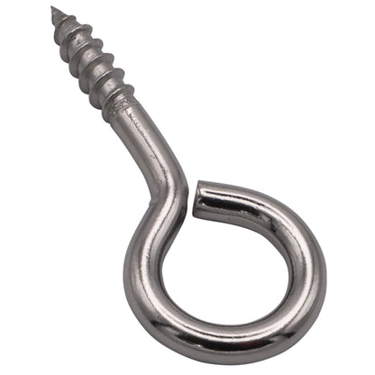 Screw Eye With Wood Thread – A4 Stainless Steel – Available In 4 Sizes