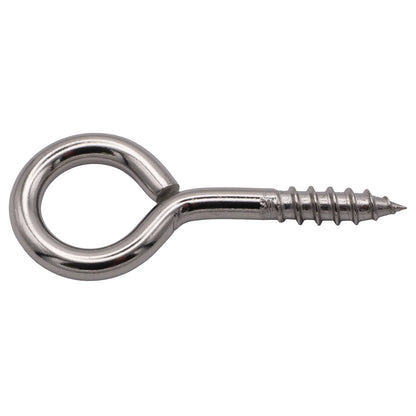 Screw Eye With Wood Thread – A4 Stainless Steel – Available In 4 Sizes