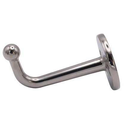 Coat Hook With 28mm Round Base – Elegant Design – A2 Grade Stainless – Polished Finish