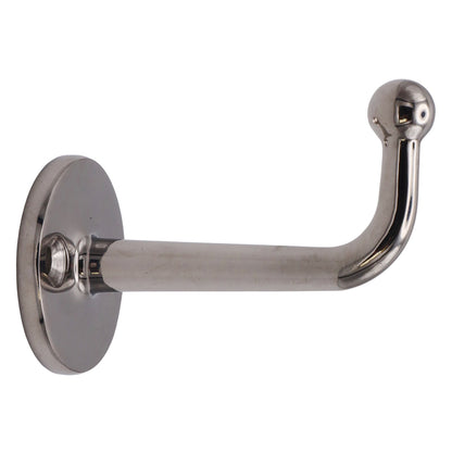 Coat Hook With 28mm Round Base – Elegant Design – A2 Grade Stainless – Polished Finish