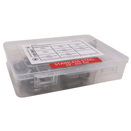 Shackle Assortment Kit – 28 Piece Set - 316 Marine Grade Stainless Steel