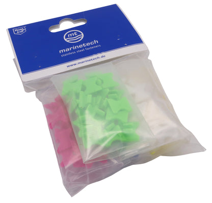 Anchor Markers - 50 Piece – For 8mm Chain – Blue Green Pink Yellow White
