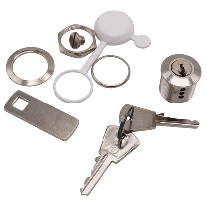 Cylinder Lock 20mm – Chrome Plated Brass