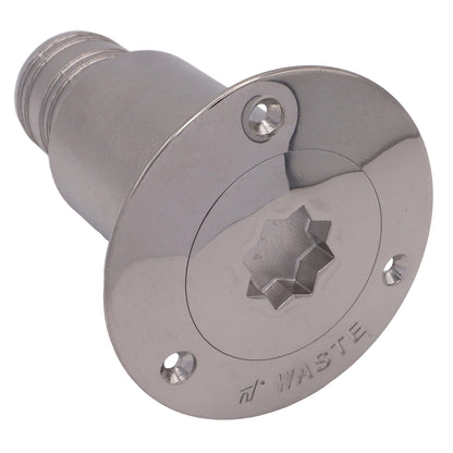 Pump Out Deck Fitting For Waste-Water – 38mm - AISI 316 Stainless Steel