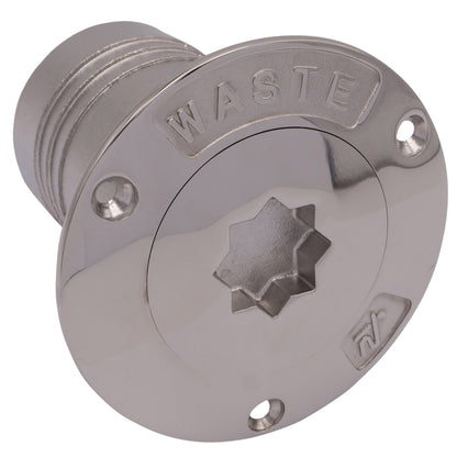 Pump Out Deck Fitting For Waste-Water – 50mm - AISI 316 Stainless Steel
