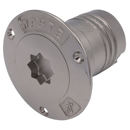 Pump Out Deck Fitting For Waste-Water – 50mm - AISI 316 Stainless Steel