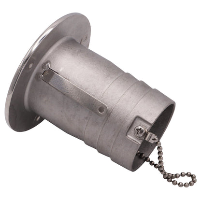 Fuel Deck Filler - 50mm – Petrol / Essence – AISI 316 Stainless Steel