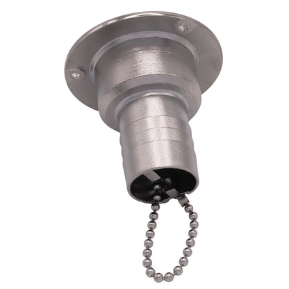 Water Deck Filler – 38mm – AISI 316 Stainless Steel – Winch Handle Star Opening