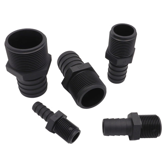 TruDesign – Hose Tails With BSP Male Thread – Straight - Black