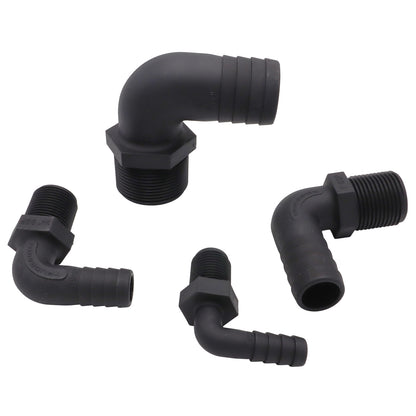 TruDesign Hose Tail - Male BSP Thread – 90 Degree Angle – Black