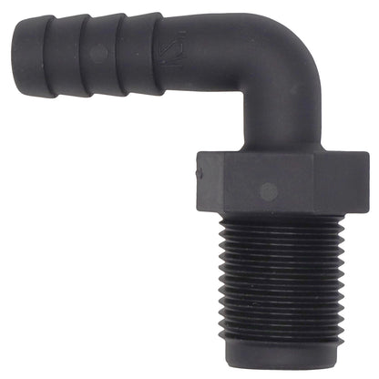 TruDesign Hose Tail - Male BSP Thread – 90 Degree Angle – Black