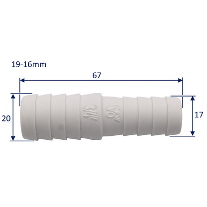 TruDesign – Hose Reducers – White – Wide Choice Of Sizes
