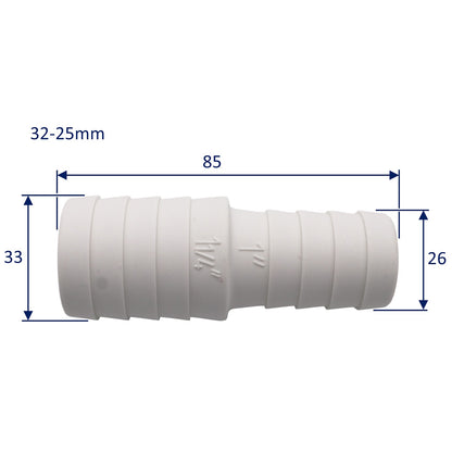 TruDesign – Hose Reducers – White – Wide Choice Of Sizes