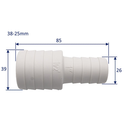 TruDesign – Hose Reducers – White – Wide Choice Of Sizes