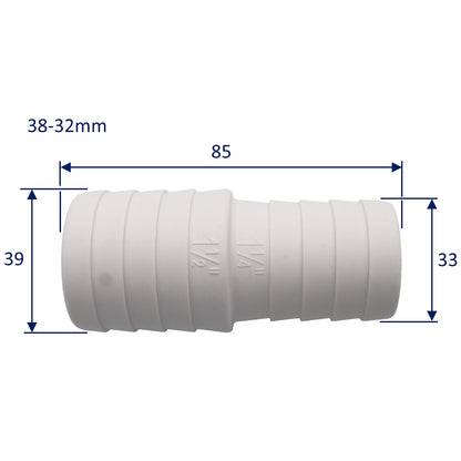 TruDesign – Hose Reducers – White – Wide Choice Of Sizes