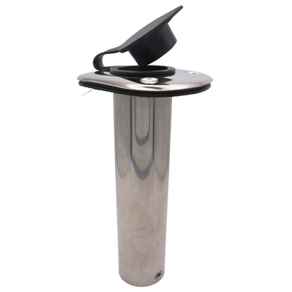 Flush-Mount Stainless Steel Fishing Rod Holder – 42mm Internal Diameter - 90°