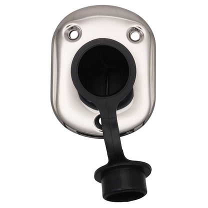 Flush-Mount Stainless Steel Fishing Rod Holder – 42mm Internal Diameter - 90°