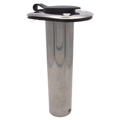 Flush-Mount Stainless Steel Fishing Rod Holder – 42mm Internal Diameter - 90°